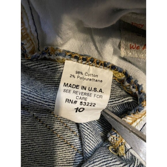 𝅺david KAHN Jeans Size 10 Medium Wash Denim Boot Cut Medium Rise - Picture 8 of 11